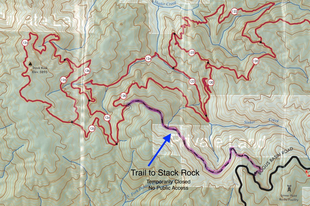 Stack Rock Trail Map Stack Rock Access Closure - Swimba